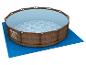 Bestway Steel Pro MAX Deluxe zwembad, blauwe onderlegger.