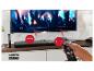 Sharp TV en soundbar met afstandsbediening, toont HDMI ARC/CEC-connectiviteit.