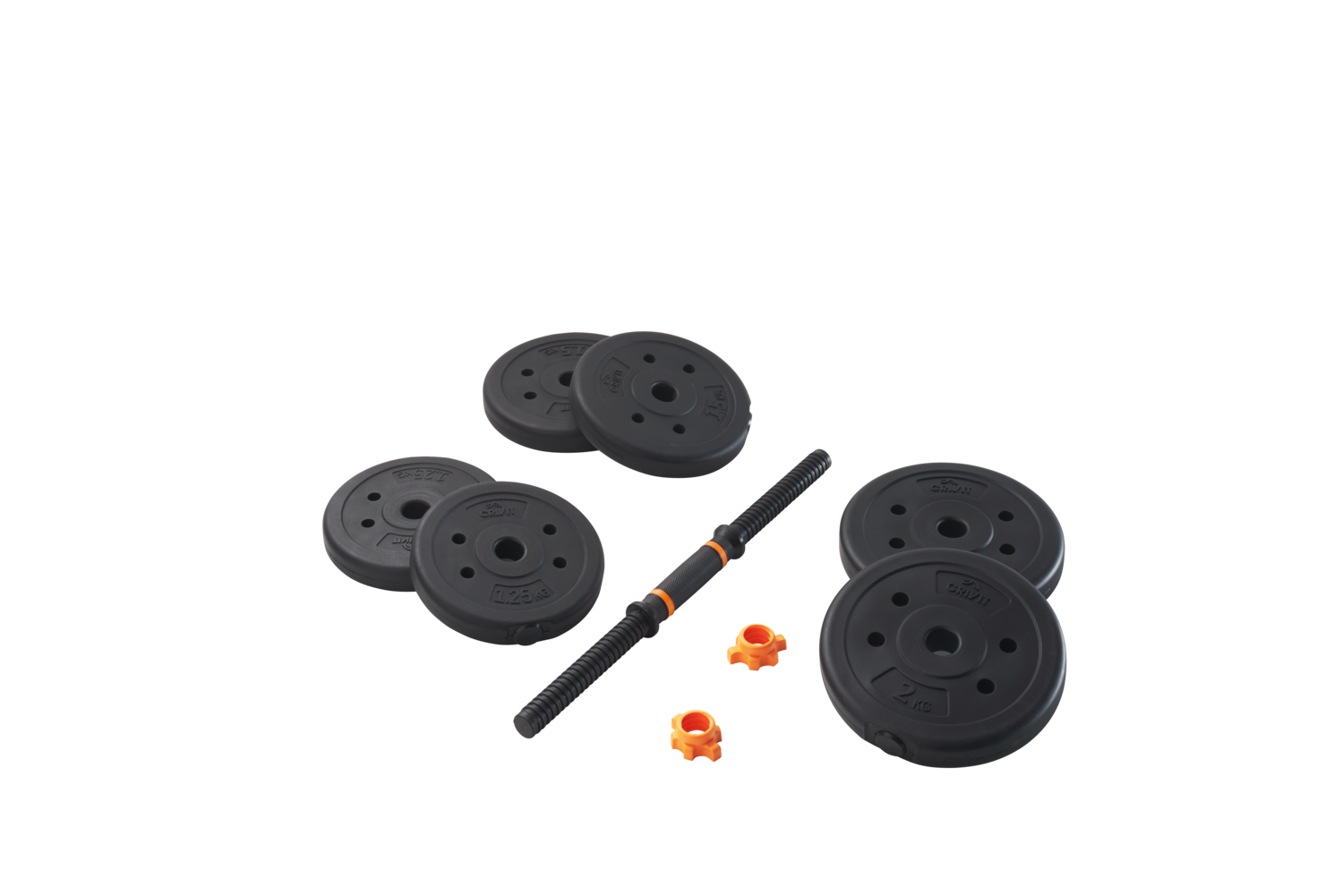 CRIVIT Halterset, 10 kg, 9-delig