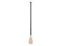 Zwart en beige stand-up paddleboard peddel met verstelbare handgreep.