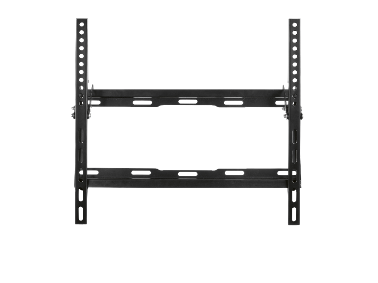 Zwarte wandbeugel voor tv.