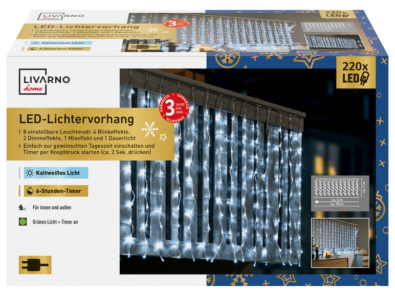 Ga naar volledige schermweergave: LIVARNO home LED-lichtgordijn - afbeelding 9