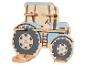 Wandplank in de vorm van een tractor voor de kinderkamer