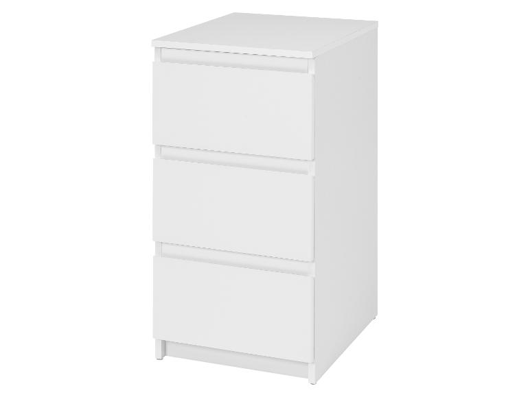 Witte ladekast met drie lades