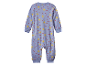 Baby romper met lange mouwen, print met zonnetjes en hartjes.