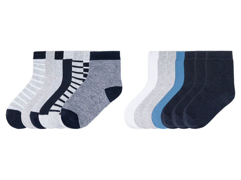 Ga naar volledige schermweergave: lupilu® Peuters jongens sokken, 7 paar, met bio-katoen - afbeelding 1