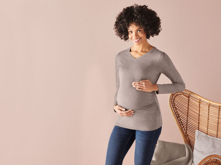 Ga naar volledige schermweergave: esmara® Dames zwangerschapsshirt - afbeelding 11