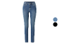 Dames blauwe skinny jeans met twee kleuropties.