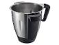 RVS blender met zwarte handgreep.