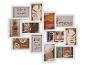 Witte multi-fotolijst met inspirerende citaten en natuurafbeeldingen, waaronder 'Life is simple' en 'Dreams'.