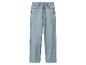 Lichtblauwe high-waist straight-leg jeans