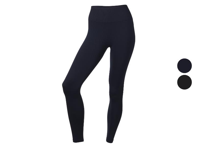 Donkere high-waist sportlegging, verkrijgbaar in marineblauw en zwart.