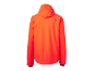 Oranje sportjas met capuchon, achterkant