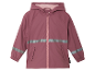 Roze regenjas voor meisjes met reflecterende details.