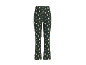 Donkergroene pyjamabroek met feestelijke peperkoekprint