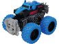 Speelgoedmonstertruck in blauw en zwart met grote wielen