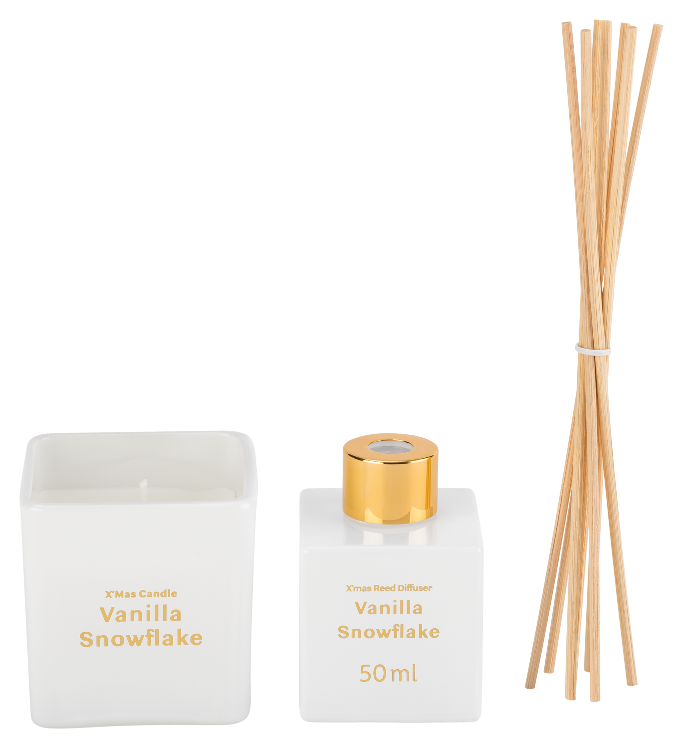 LIVARNO Geurkaars en geurstokjes, 50 ml (Wit)