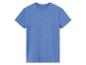Lichtblauw t-shirt met korte mouwen.
