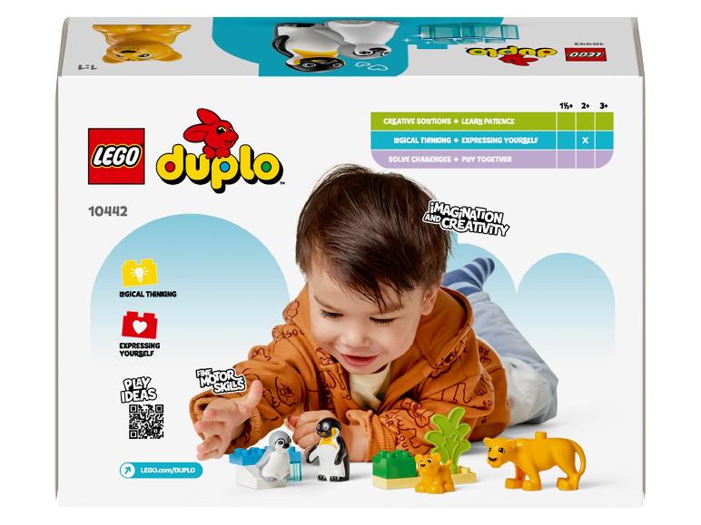 LEGO DUPLO doos met kind dat speelt met dierenfiguren en bouwstenen