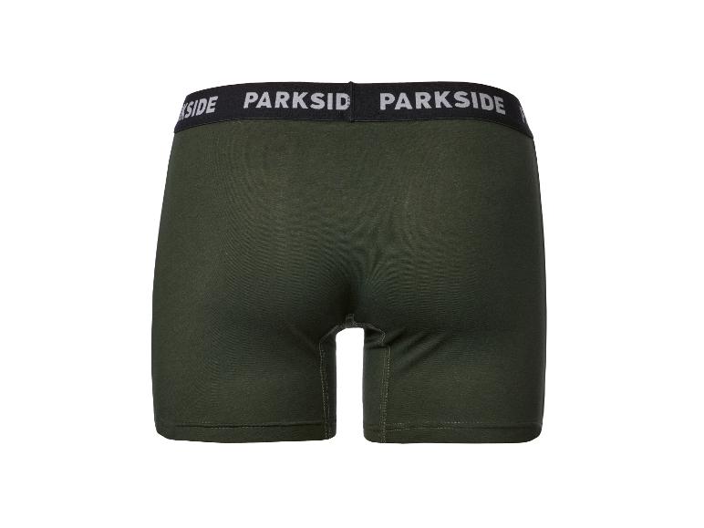 Donkergroene Parkside herenboxershort, achterkant.