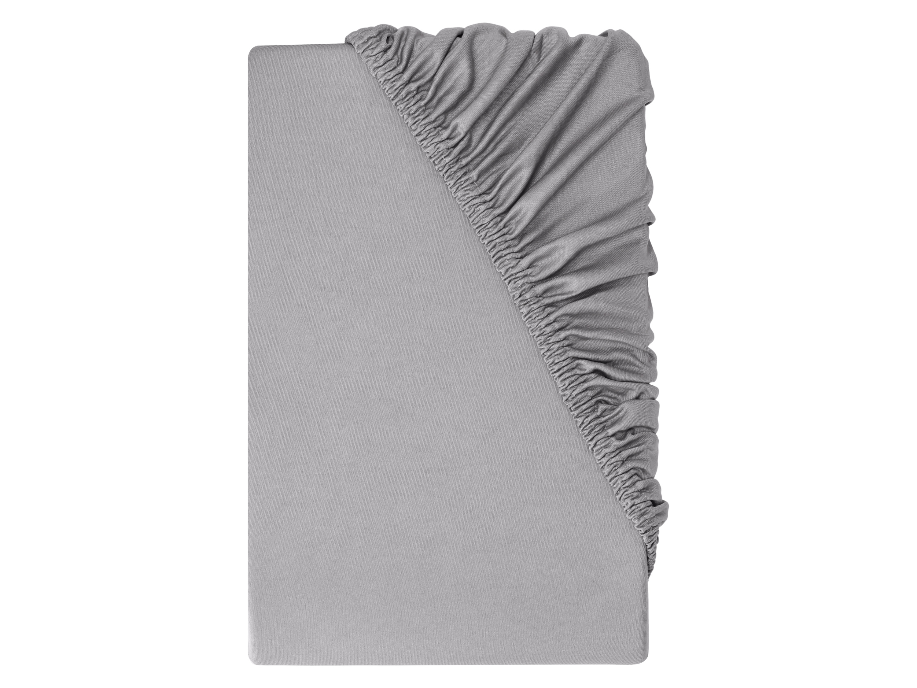 LIVARNO Jersey hoeslaken 180-200 x 200 cm (Grijs)