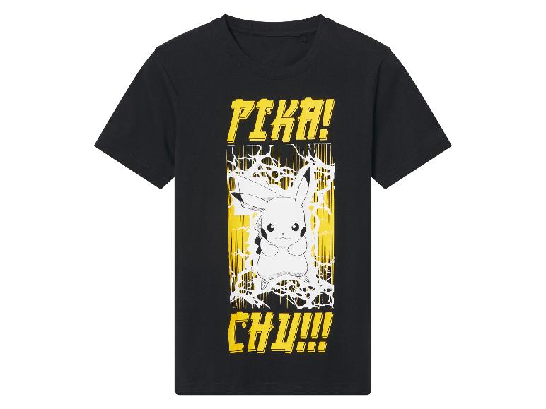 Zwart Pokémon Pikachu T-shirt: dynamisch ontwerp.