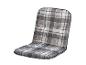 Grijs en wit geruit stoelkussen