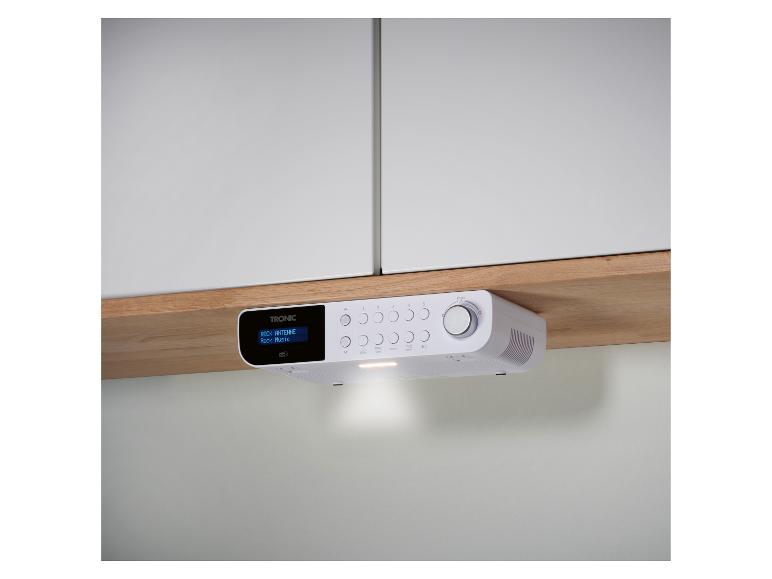 Witte TRONIC onderbouwradio met display en bedieningsknoppen