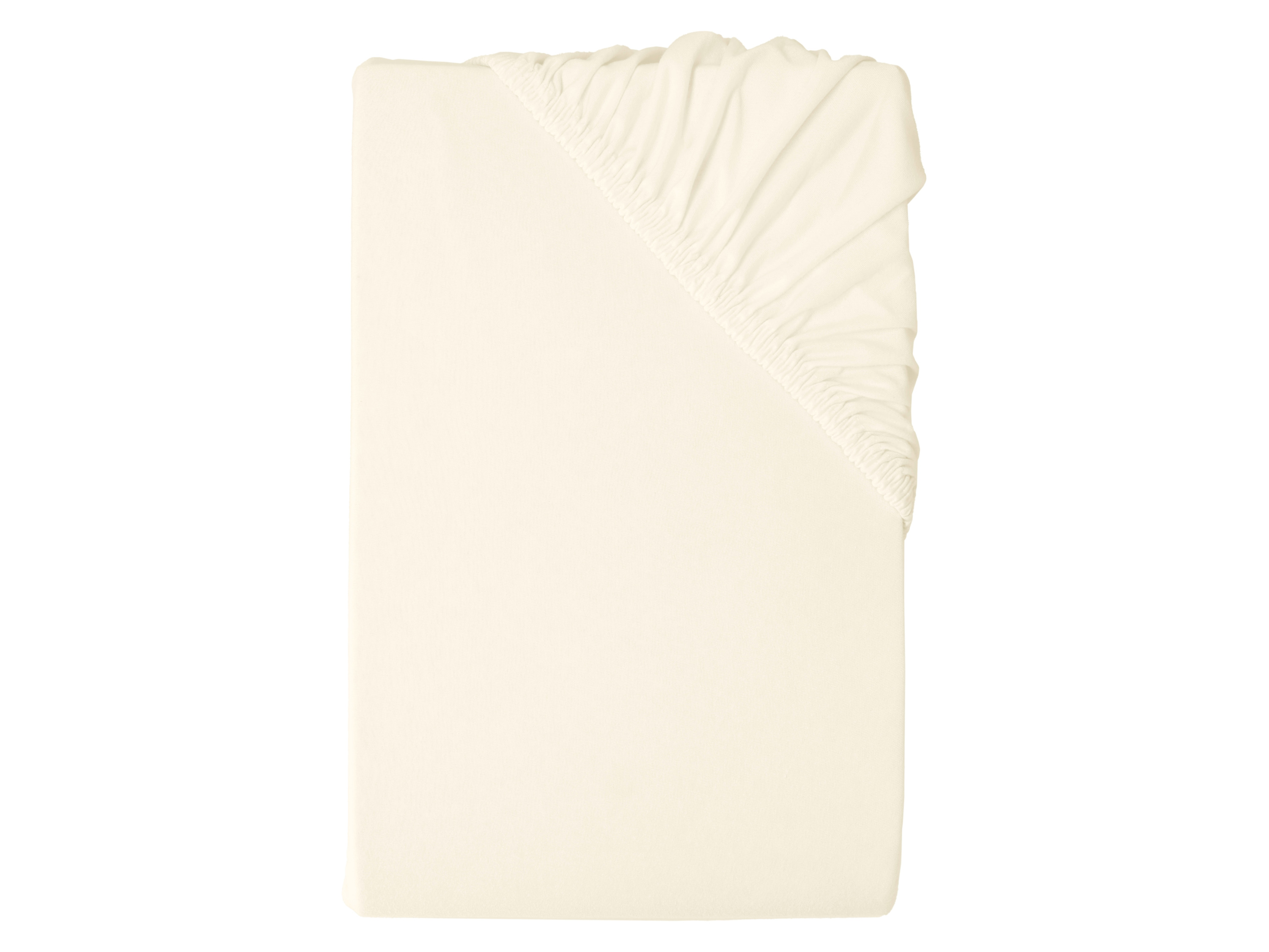 LIVARNO Jersey hoeslaken 140-160 x 200 cm (Crème)