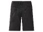 Zwarte denim herenshort, achteraanzicht