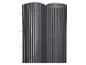 Donkergrijze PVC privacy schuttingrol