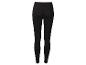 Zwarte high-waisted sportlegging voor dames, achteraanzicht