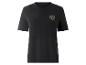 Zwart dames T-shirt met een luipaardprint hart en de tekst 'EVERYDAY'.