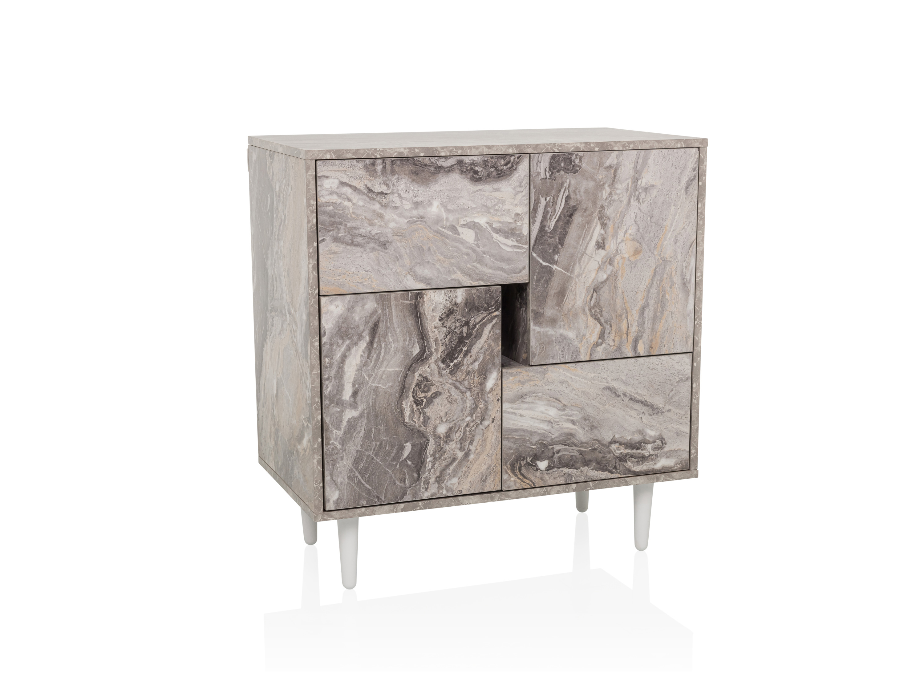 hjh LIVING Dressoir Lykkja (wit/marmer)