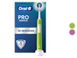 Een groene Oral-B Pro Junior 6+ elektrische tandenborstel