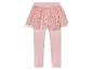 Roze leggings met een tule rok met sterren