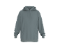 Grijze hoodie met lange mouwen en kangoeroezak