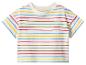 Baby T-shirt met korte mouwen en kleurrijke strepen