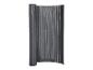 Donkergrijs tuinscherm, gedeeltelijk opgerold