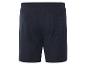 Donkerblauwe sport shorts.