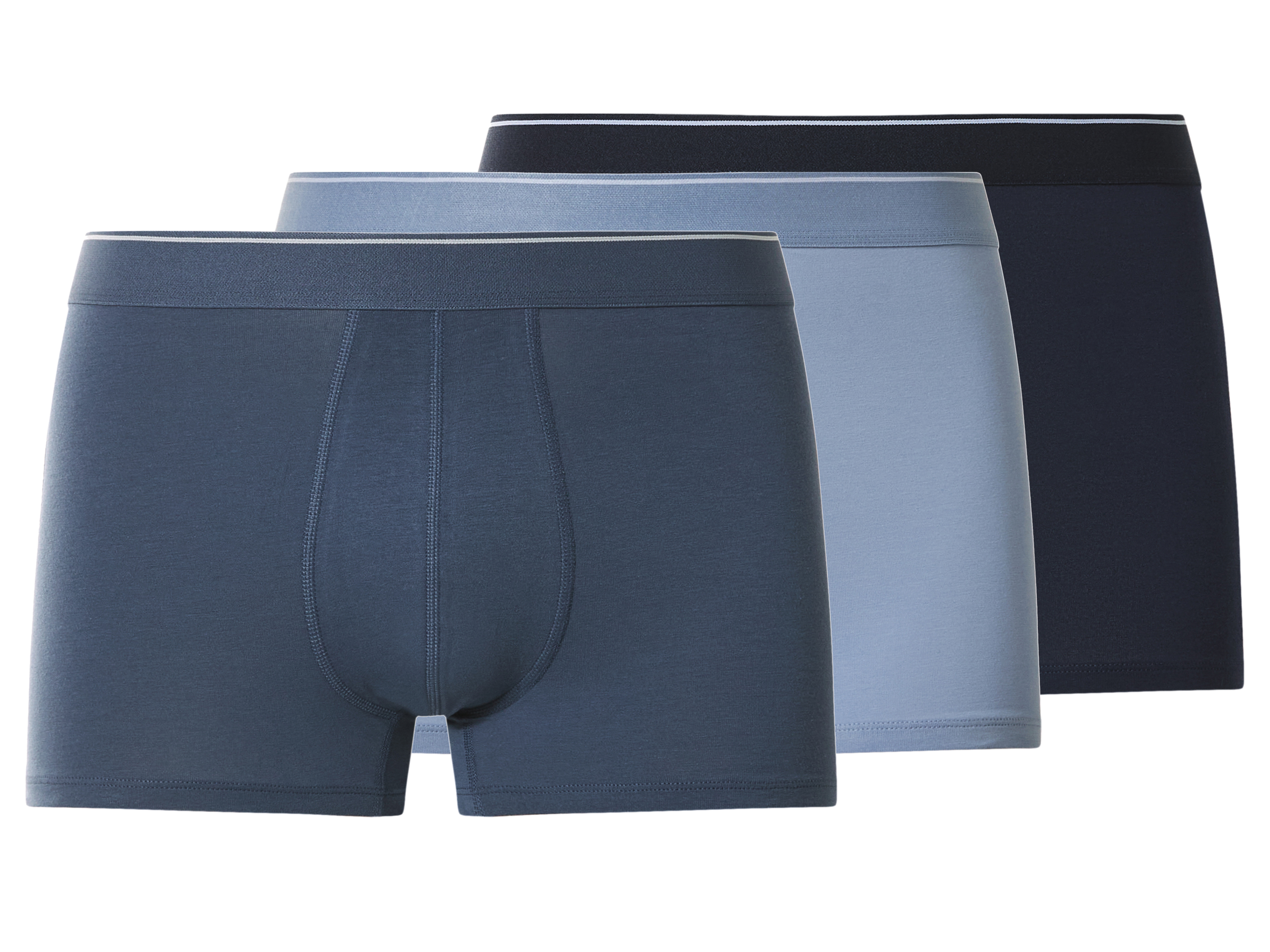 esmara Men Set van 3 heren boxers (Donkerblauw/blauw, S)