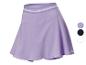 Paarse tennisskirt met witte bies.