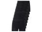 Zes zwarte boxershorts.