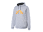 Grijze Crivit hoodie met oranje print