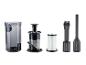 Stofzuigeraccessoires: stofreservoir, filter, borstel en kierenzuiger.