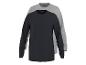 Twee heren longsleeves: één donkerblauw, de andere lichtgrijs.