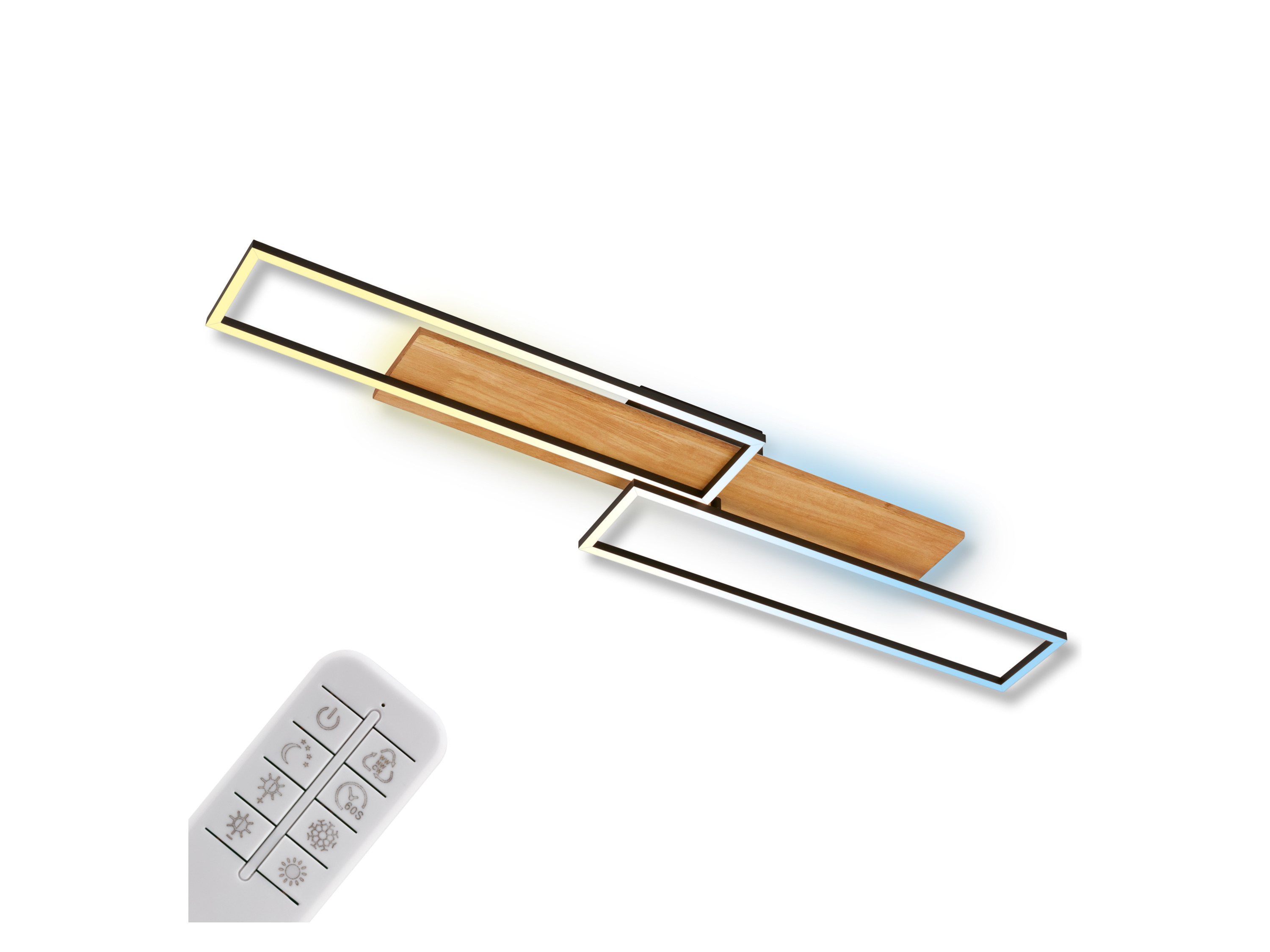 Briloner LED-plafondlamp met backlight (110x25 cm) afbeelding