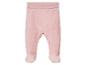 Roze babybroek met voetjes