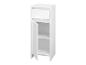 Witte badkamerkast met lade en open deur