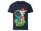 Donkerblauw kinder-T-shirt met een Paw Patrol Marshall 'Dino Expert' opdruk.